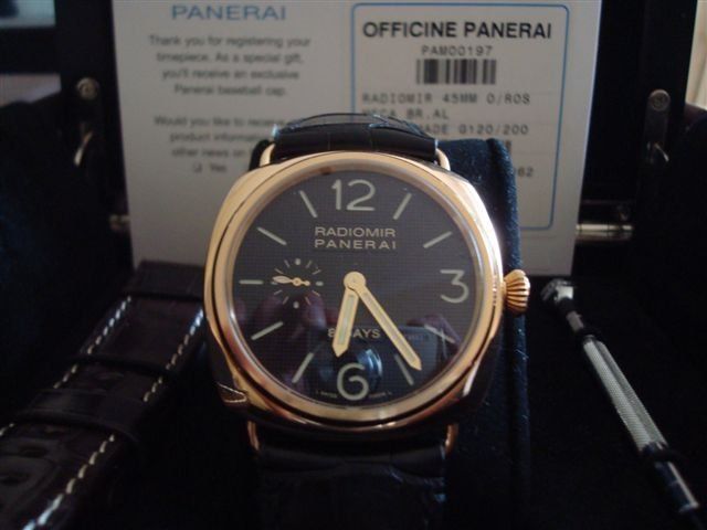 Panerai watch listing