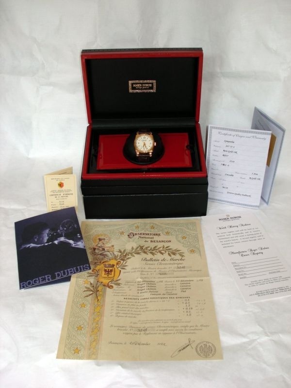 Roger Dubuis watch listing