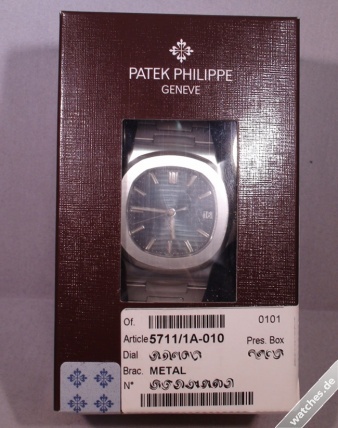 Patek Philippe watch listing