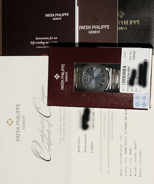 Patek Philippe watch listing