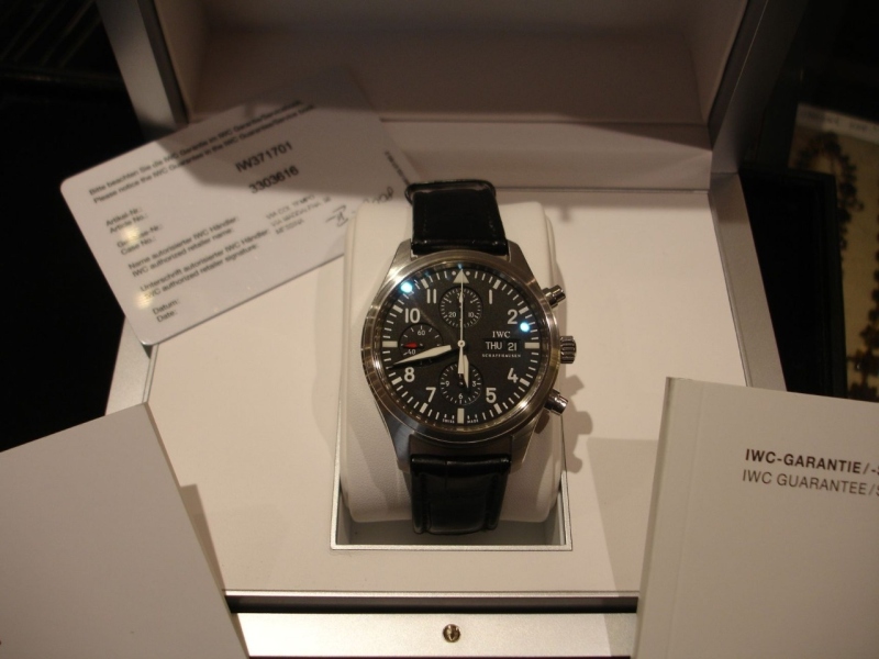 IWC watch listing