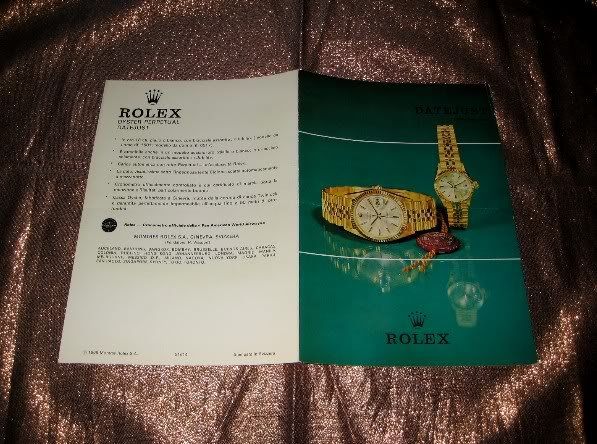 Rolex watch listing