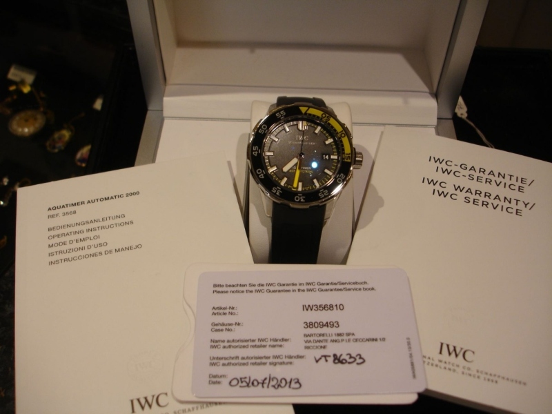 IWC watch listing
