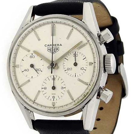 Heuer Carrera 12 Ref 2447 S Chronograph watch listing
