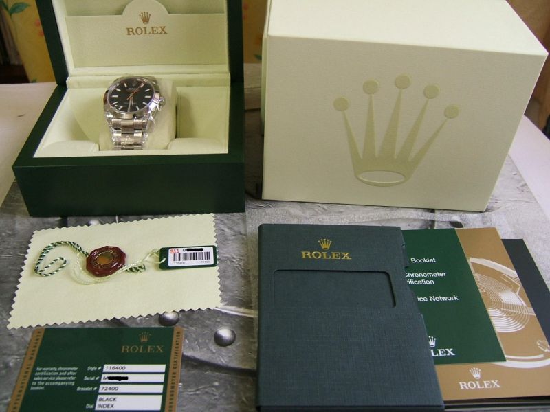 Rolex watch listing