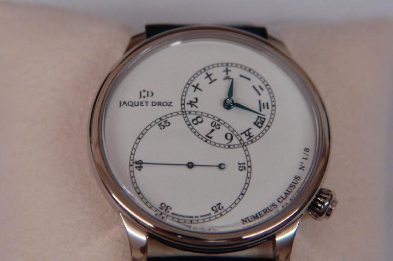 Jaquet Droz watch listing