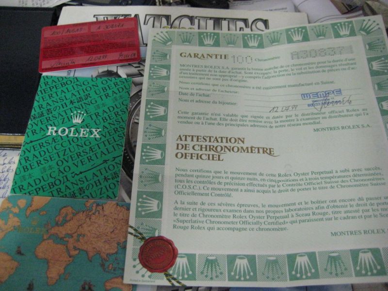 Rolex watch listing