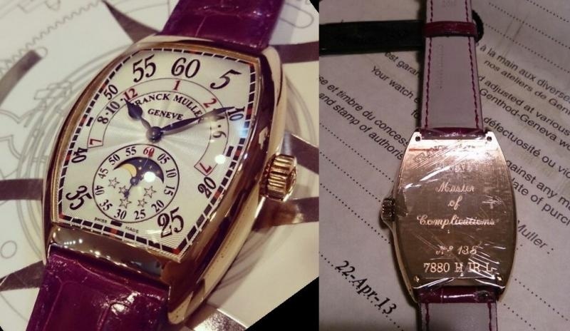 Franck Muller watch listing