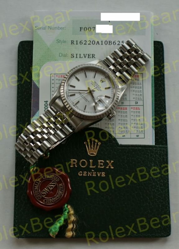 Rolex watch listing