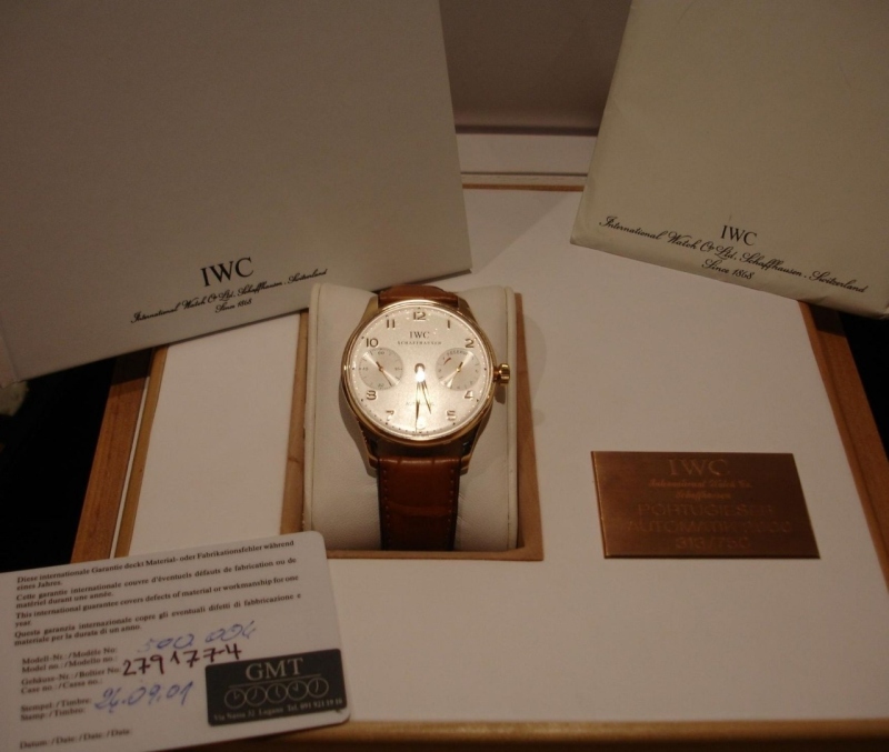IWC watch listing