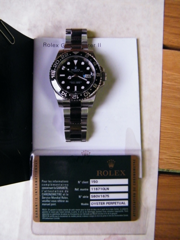 Rolex watch listing