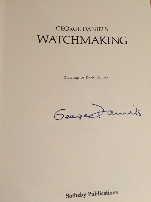 George Daniels watch listing