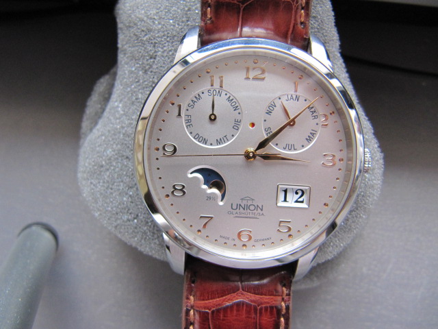 UNION Glashutte Diplomat Perpetual Calender watch listing