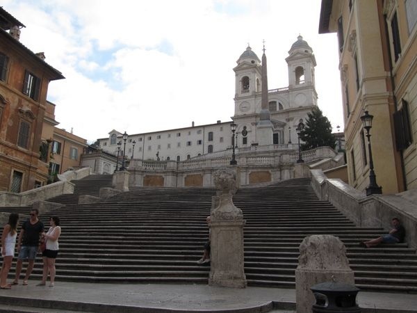 The Spanish Steps early in the morning