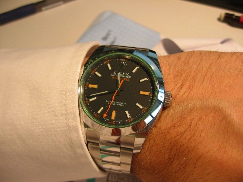 My new Milgauss Green Glass
