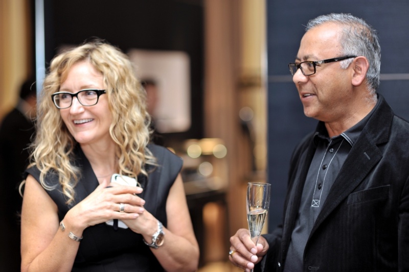 Guests mingling