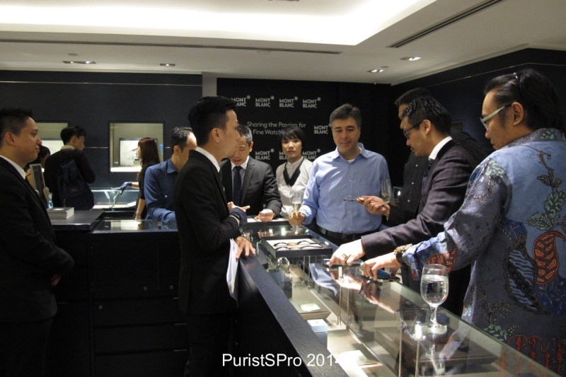 Very passionate boutique staff explaining the novelties