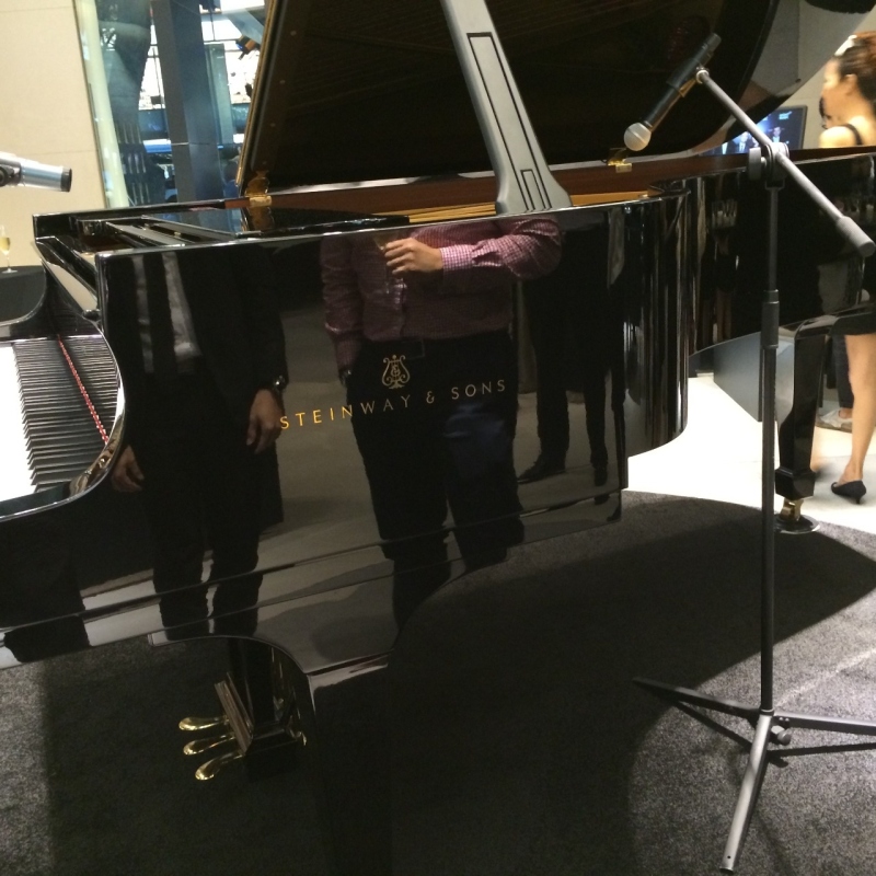 I learned more about Steinway pianos that night. Many parts are finished by hand - reminds me of how Montblanc Villeret movements and Montblanc fountain pen nibs are hand finished. Both having the finest in European craftsmanship.