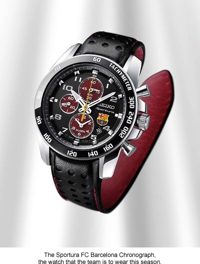 SEIKO Sportura FC Barcelona Chronograph - News Central - WatchProSite