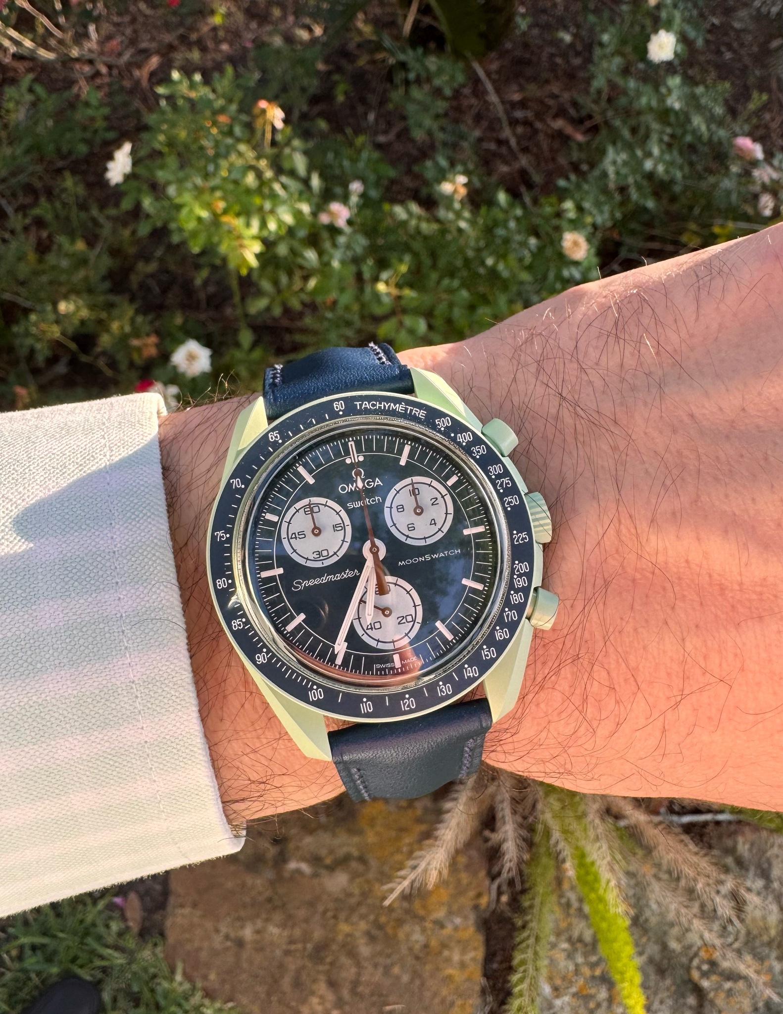 Watch by Omega, Swatch, MoonSwatch, Mission to the Earth