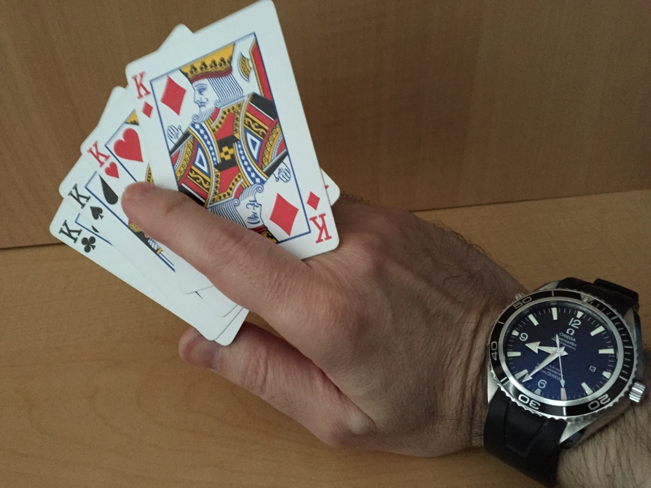 I go all in with this hand!