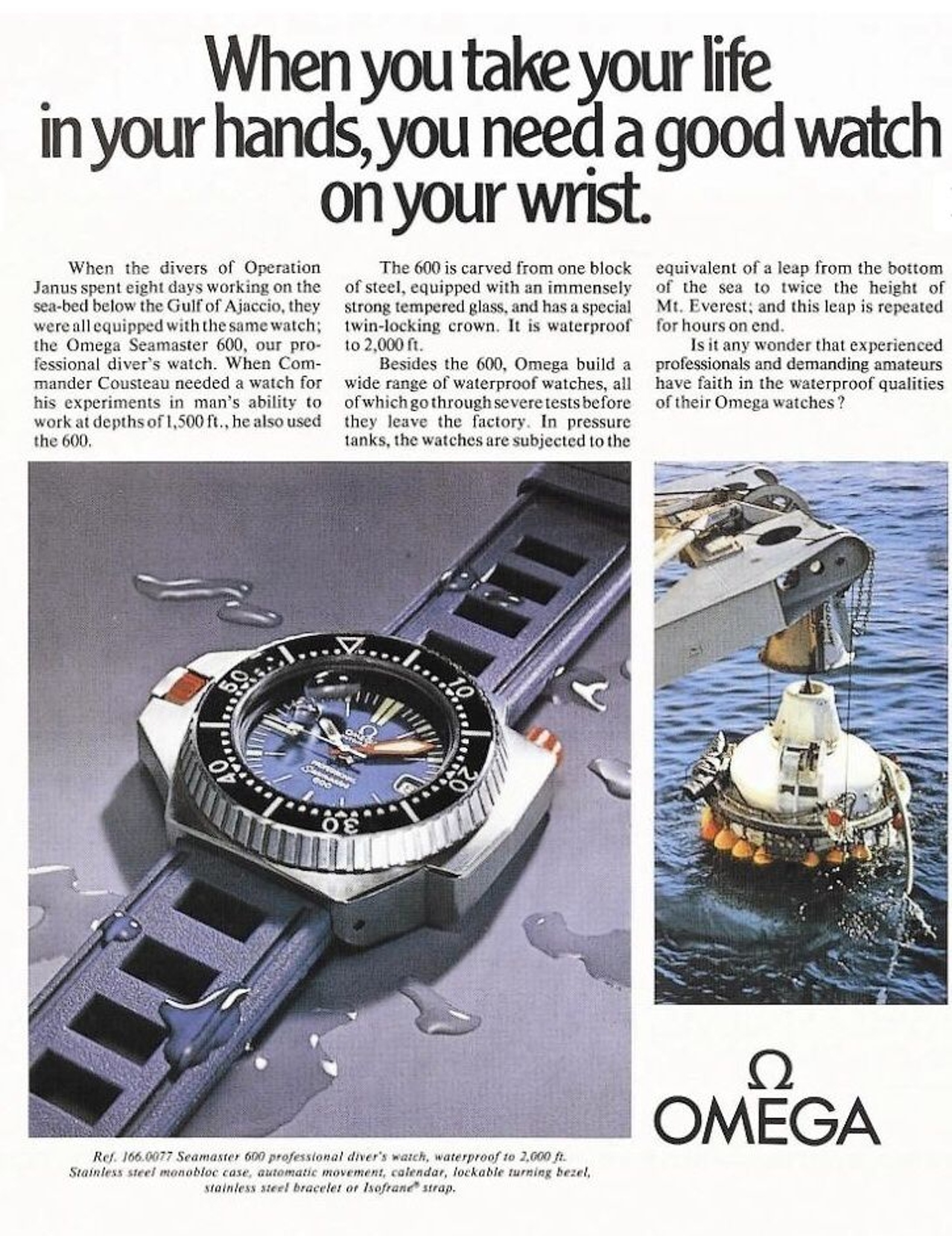Watch by Omega, Seamaster, Ploprof, Seamaster 600