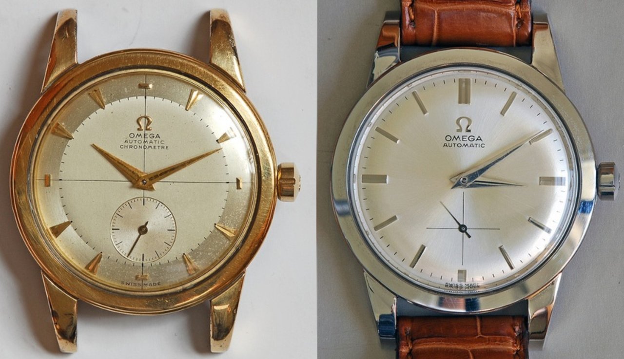 Next up is a pair with the cal. 333 though one of the dial s is likely not original to the watch