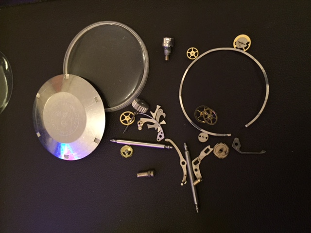Old parts removed and returned