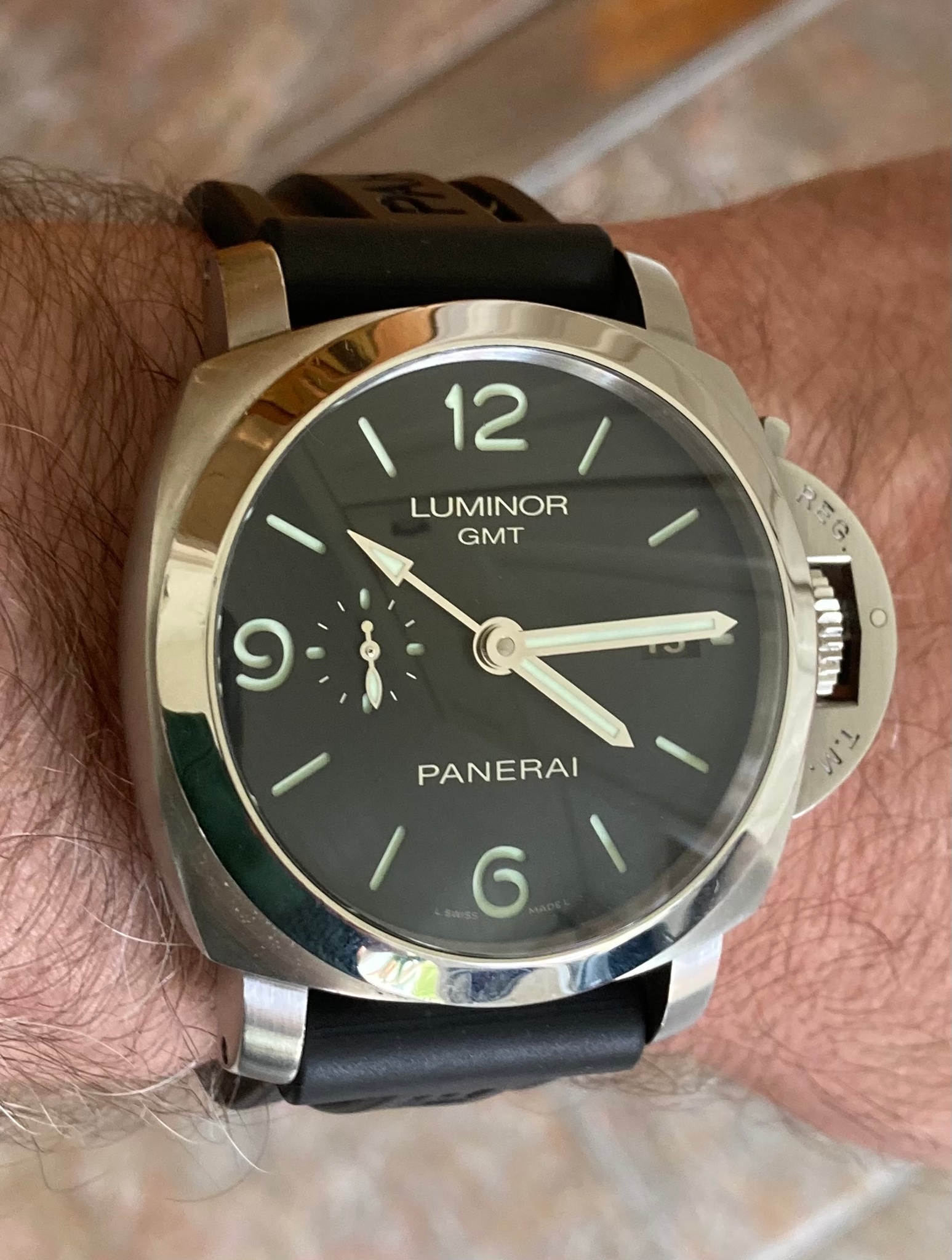 Watch by Officine Panerai, PAM320, Panerai, Luminor 1950