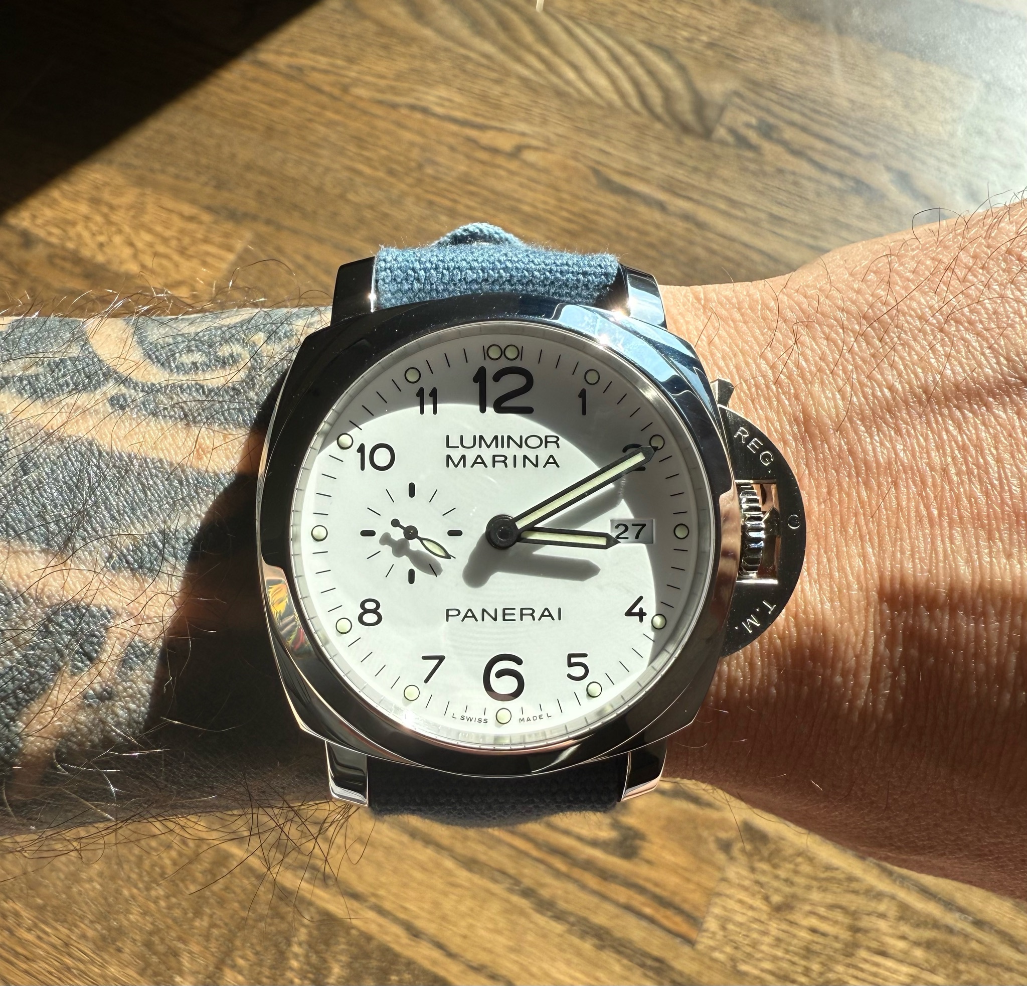 Watch by Officine Panerai, Panerai, Luminor 1950, Luminor Marina 1950 3 Days, PAM 499, PAM00499