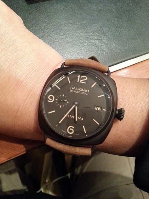 45mm looks ok on wrist