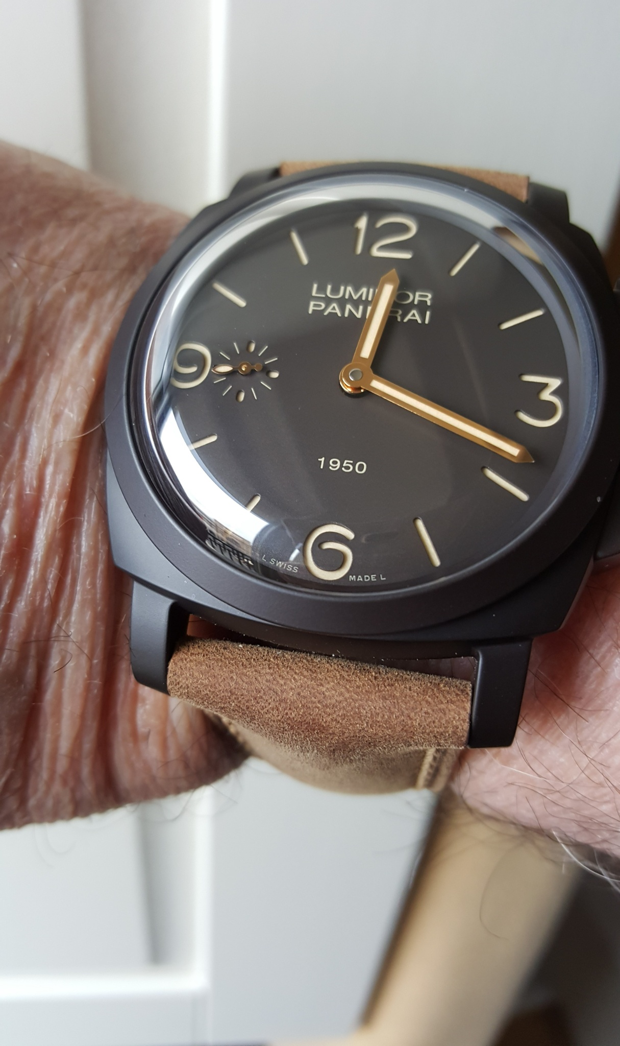 Watch by Officine Panerai, Panerai, Luminor 1950, Luminor Composite 1950 3 Days, PAM375