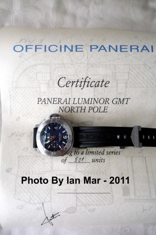 Official Panerai Certificate