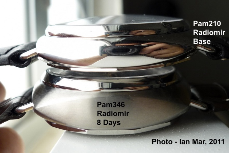 Showing their thickness