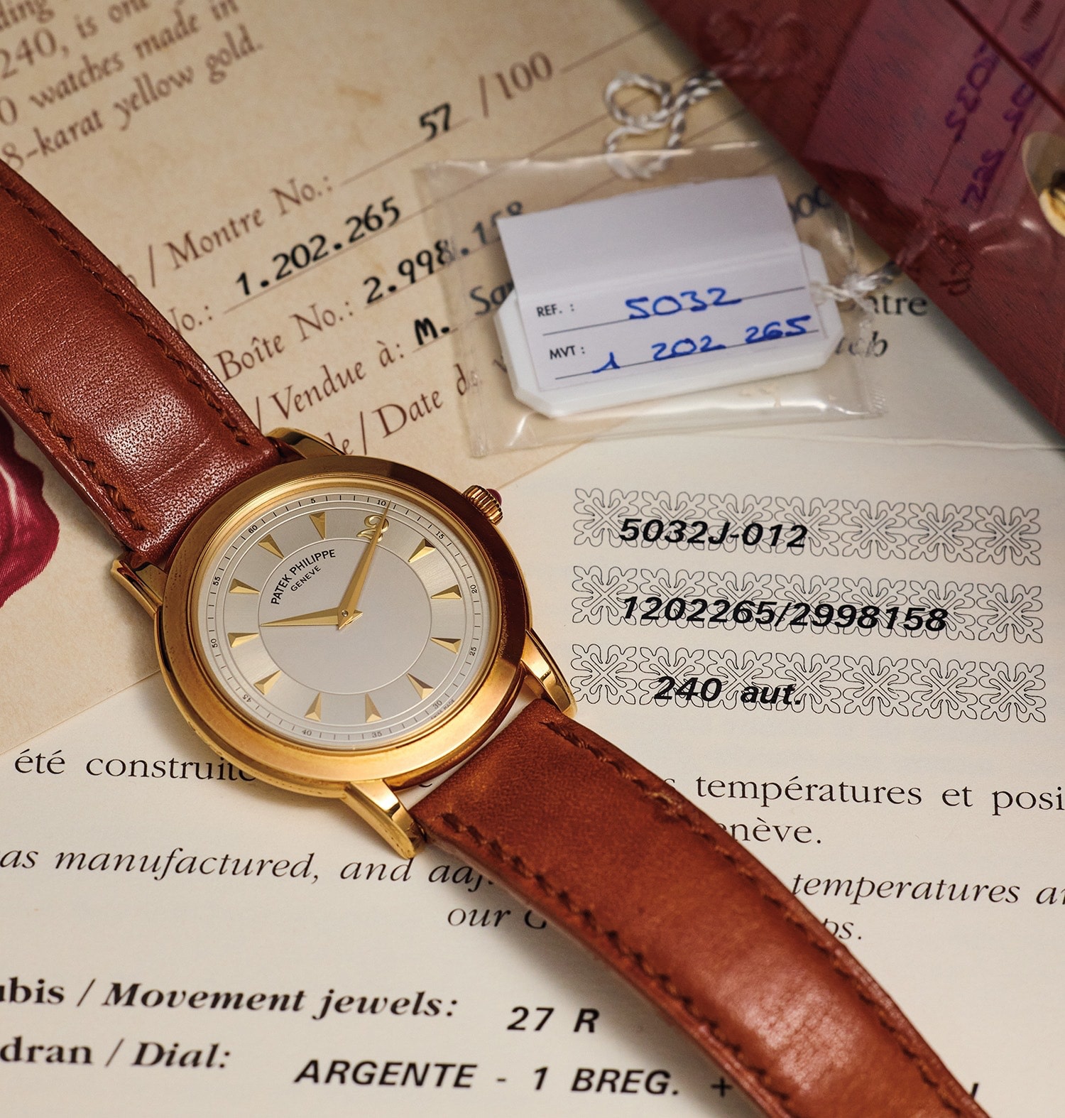 Watch by Patek Philippe, calatrava, 5032, 5032J-012 