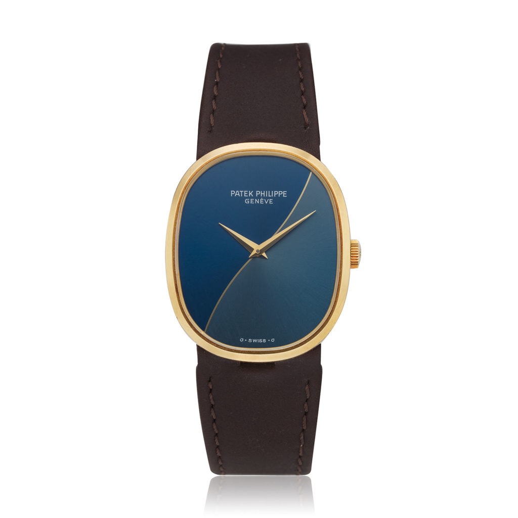 Watch by Patek Philippe, golden ellipse, 3858