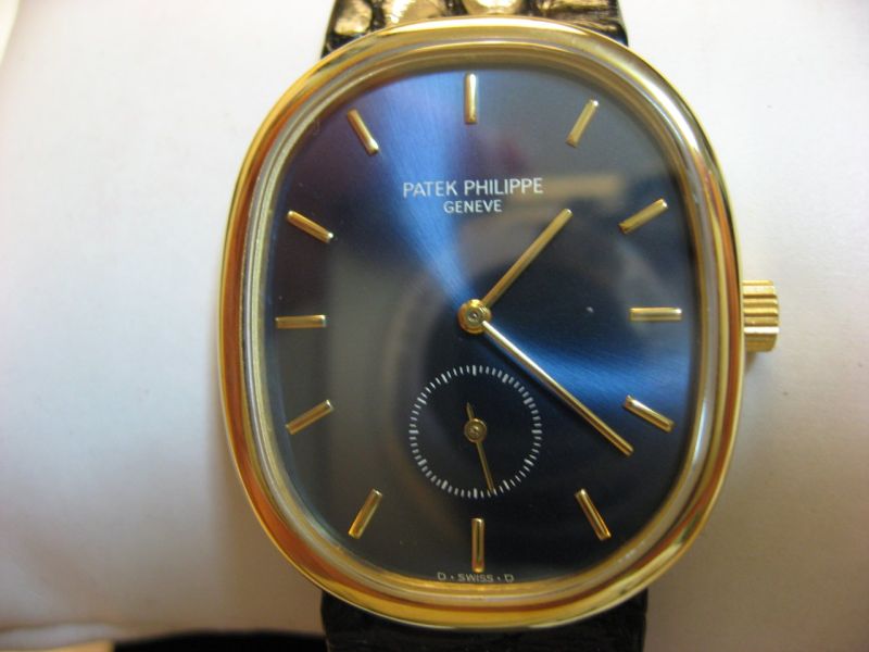 Original ellipse watch blue face