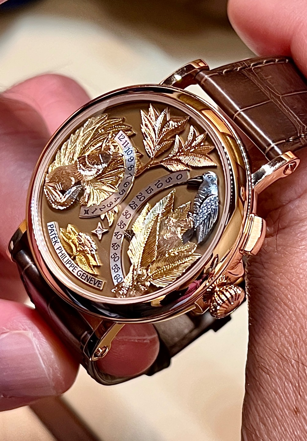 置物 Patek philippe Patek Philippe 5249R-001 “Fox and Crow” Overview — WatchProSite