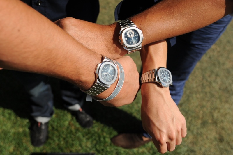 A picture of some Nautilus timepieces at Quail Motorsports Gathering, August 2012