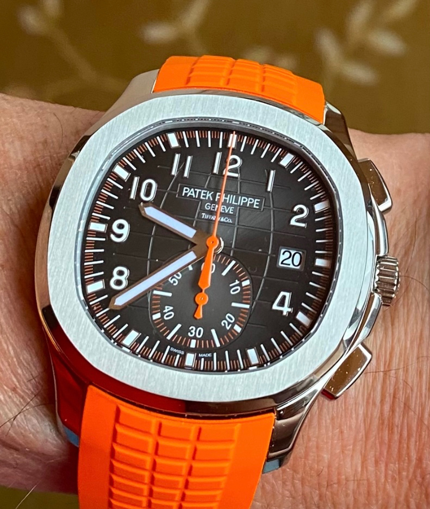 Watch by Patek Philippe, 5968A, aquanaut, 5968, complications, 5070