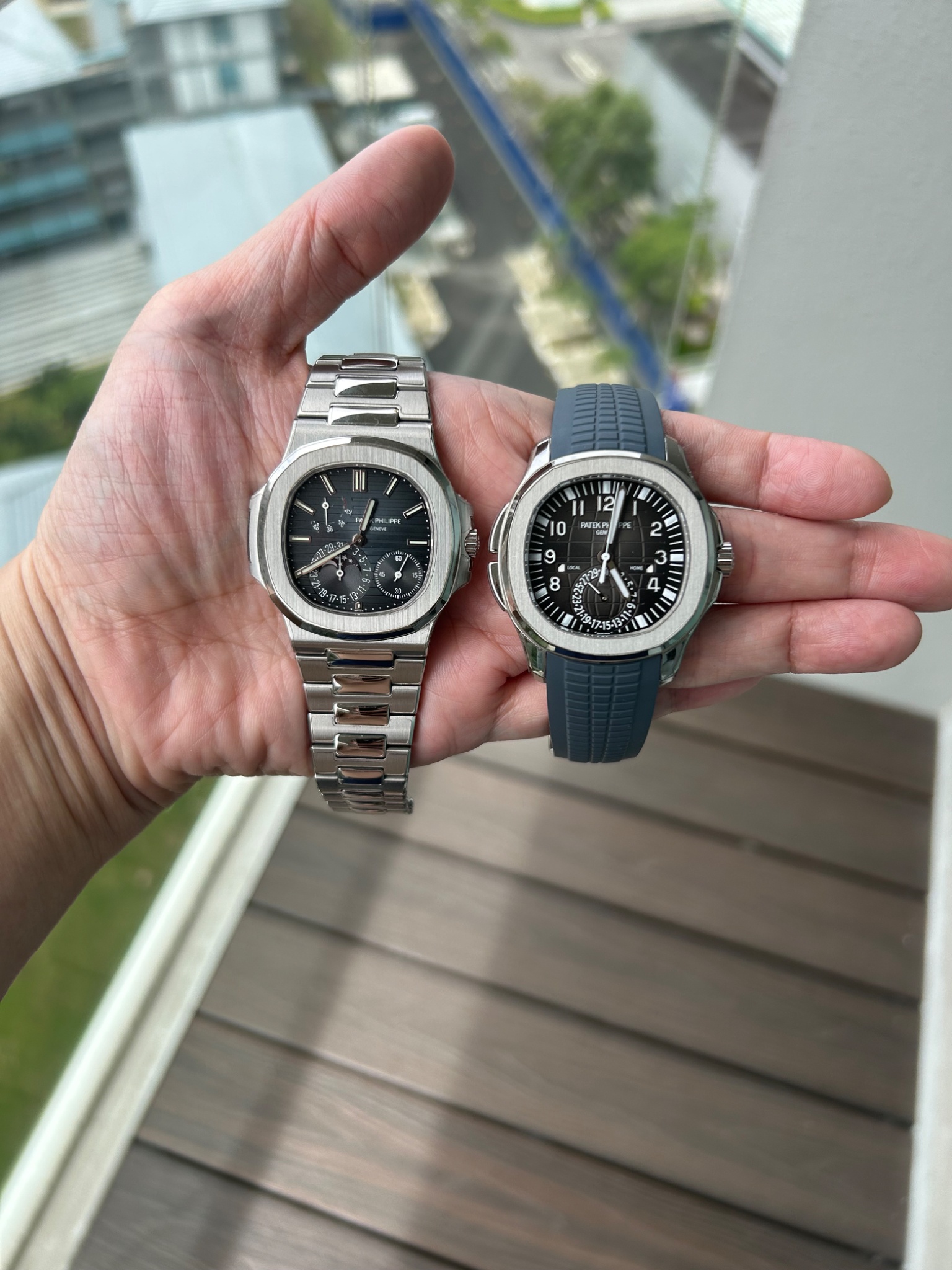 Watch by Patek Philippe, aquanaut, 5164, complications, 5172