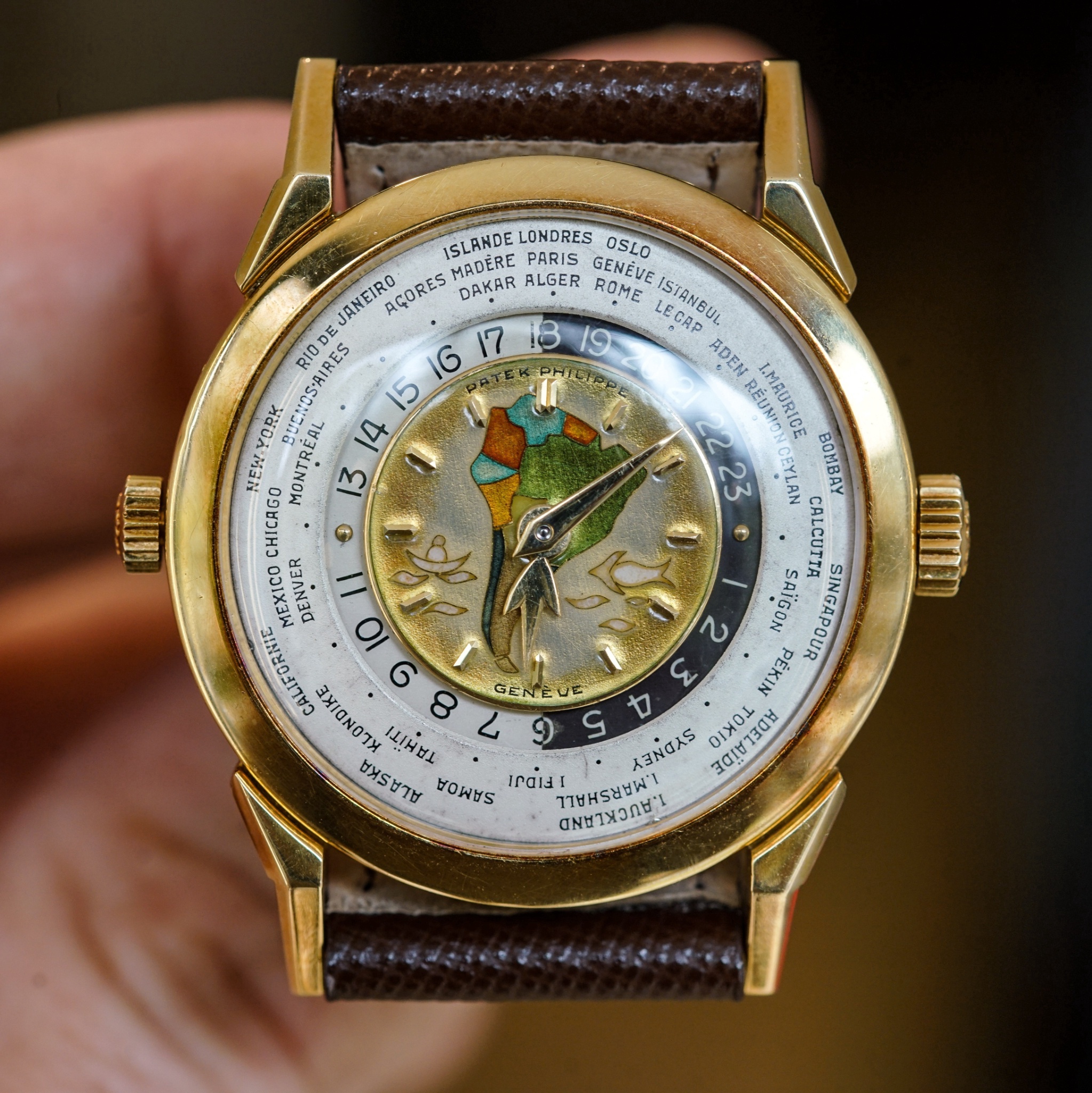 Rare Patek Philippe World Time ref. 2523 watches with South
