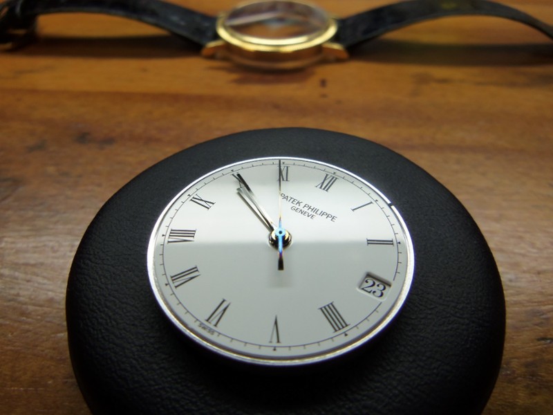 Dial and hands are also very delicate so they are removed next