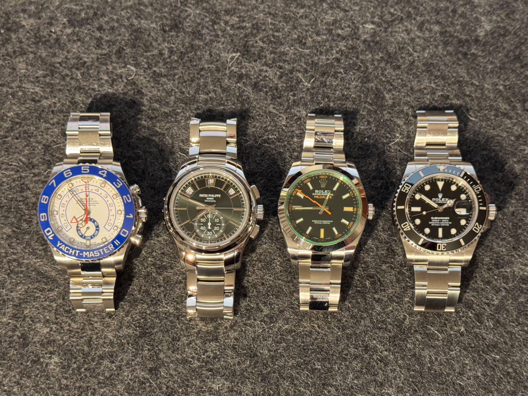 Watch by Patek Philippe, Rolex, Milgauss, complications, 5905