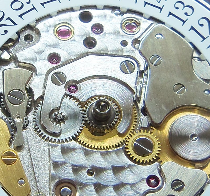 Detail of dial side 