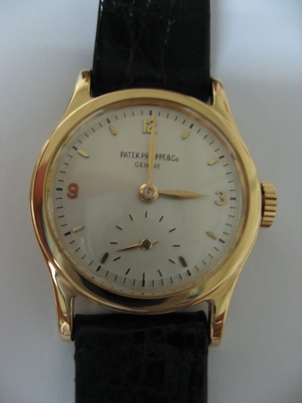 YG Silvered dial Raised Breguet figures Radium
