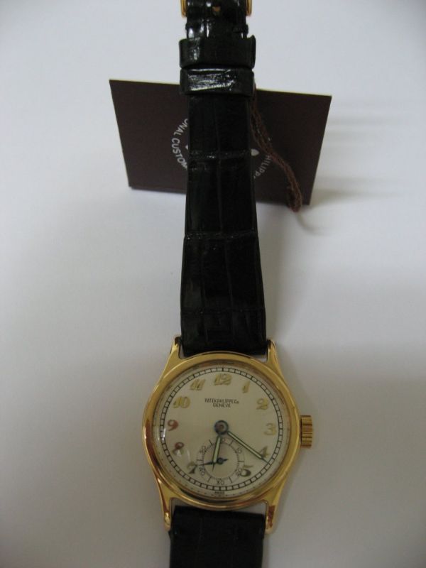 Ref 438 Yr of Manufacture 1944 Radium raised Breguet figures Silver dial