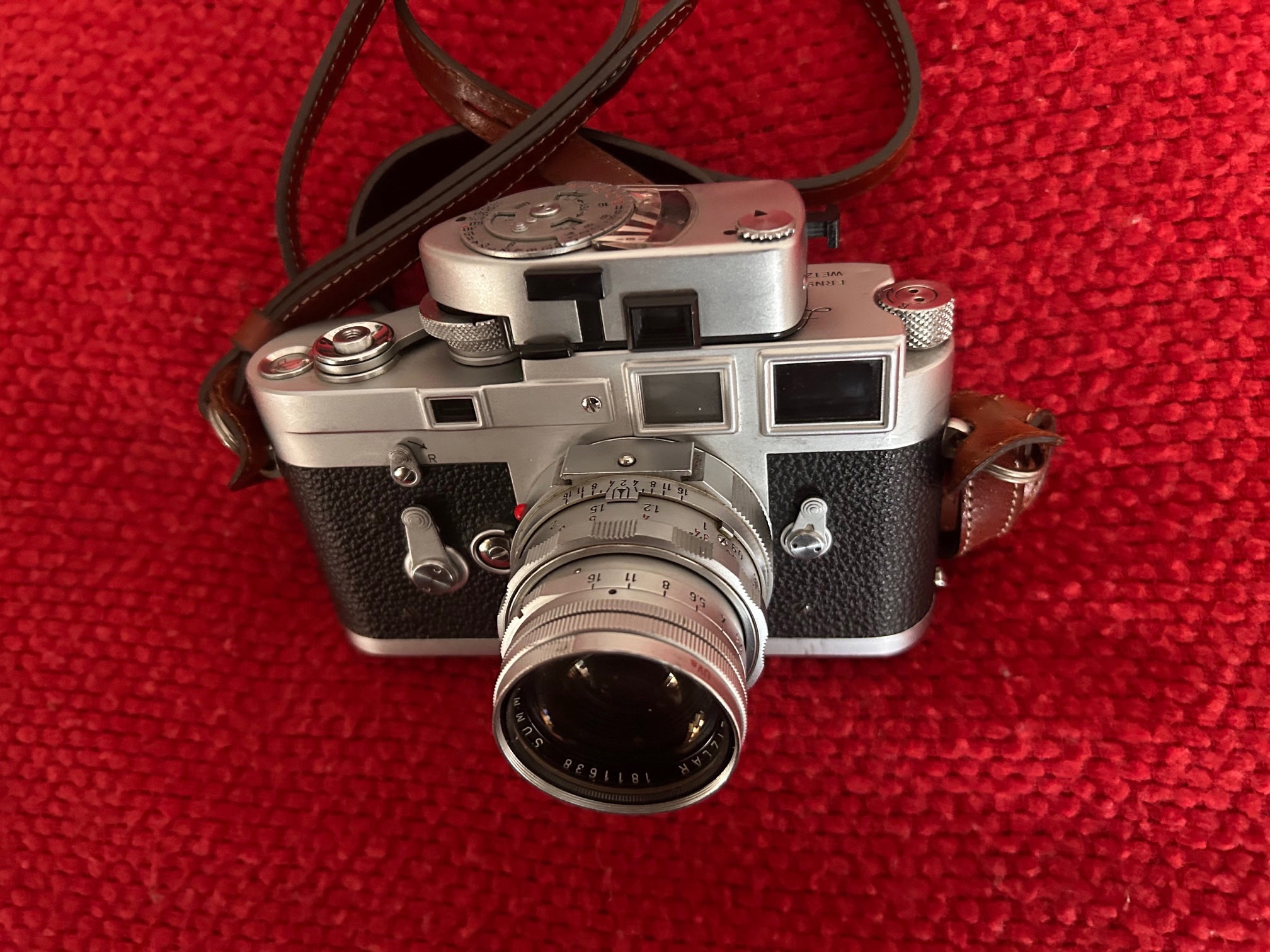 Leica M3 film camera, produced 1954-1967, features sharp lenses