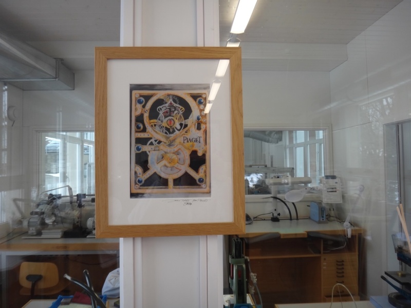 Throughout the factory there is a lot of art work