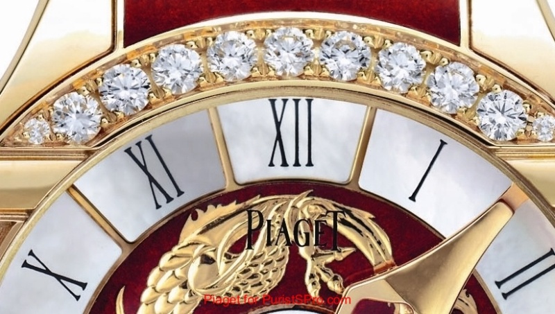 The Roman numerals practically float on top of mother-of-pearl pools. This may be my favorite part of this watch.